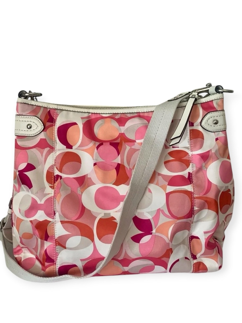 Coach 2013 Daisy Kaleidoscope Emma Convertible Hobo Shoulder Bag EUC - Picture 4 of 15